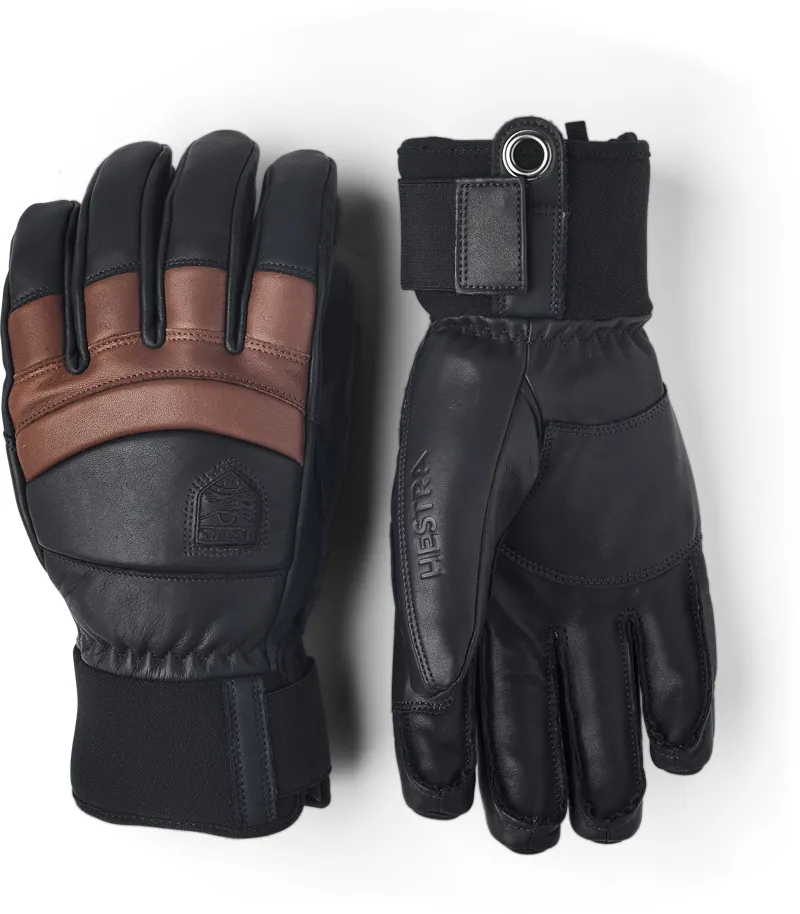 Hestra Fall Line Leather Mens Ski Gloves - Dark Navy